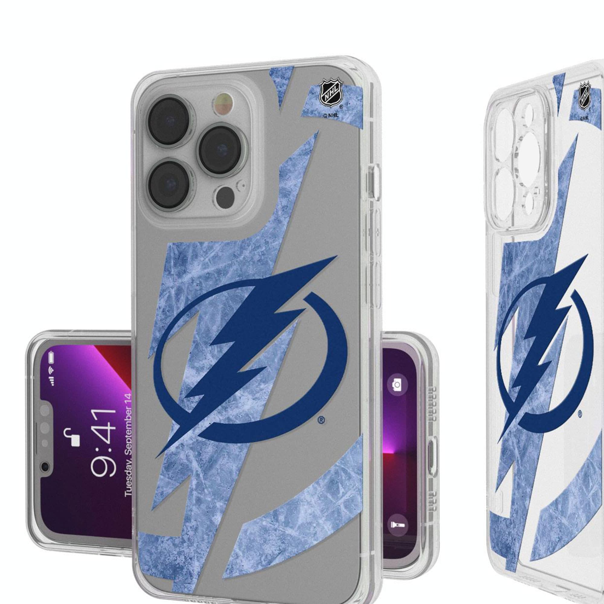 Keyscaper - NHL - Tampa Bay Lightning iPhone Clear Ice Case - 14 - Multicolor price history on PriceWatchPro