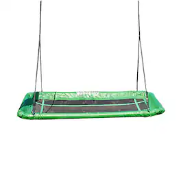 gobaplay - Rectangle Tree Swing, 46" x 25" Platform (Swingset Frame Not Included) - Green