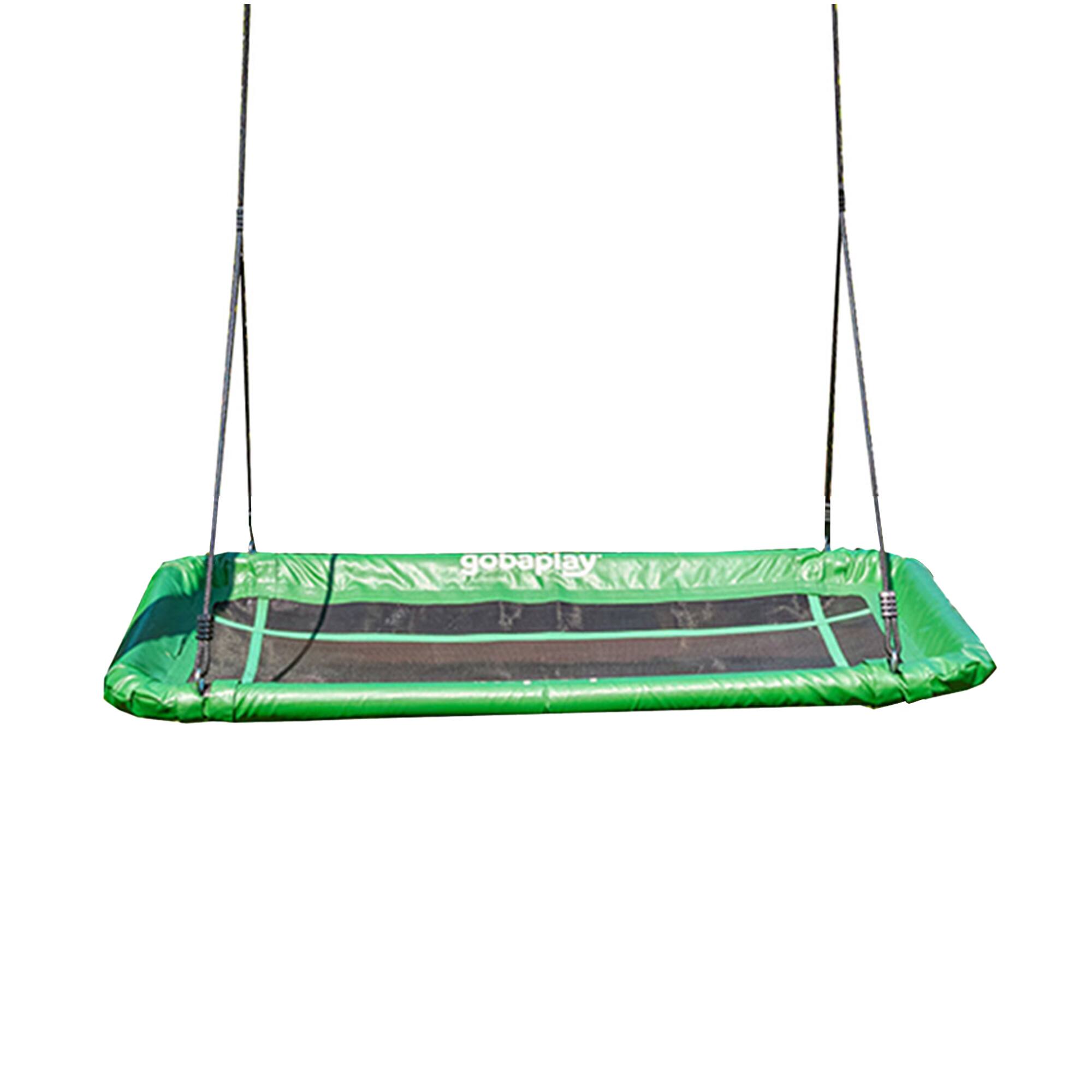 Front. gobaplay - gobaplay Rectangle Tree Swing, 46" x 25" Platform (Swingset Frame Not Included) - Green.