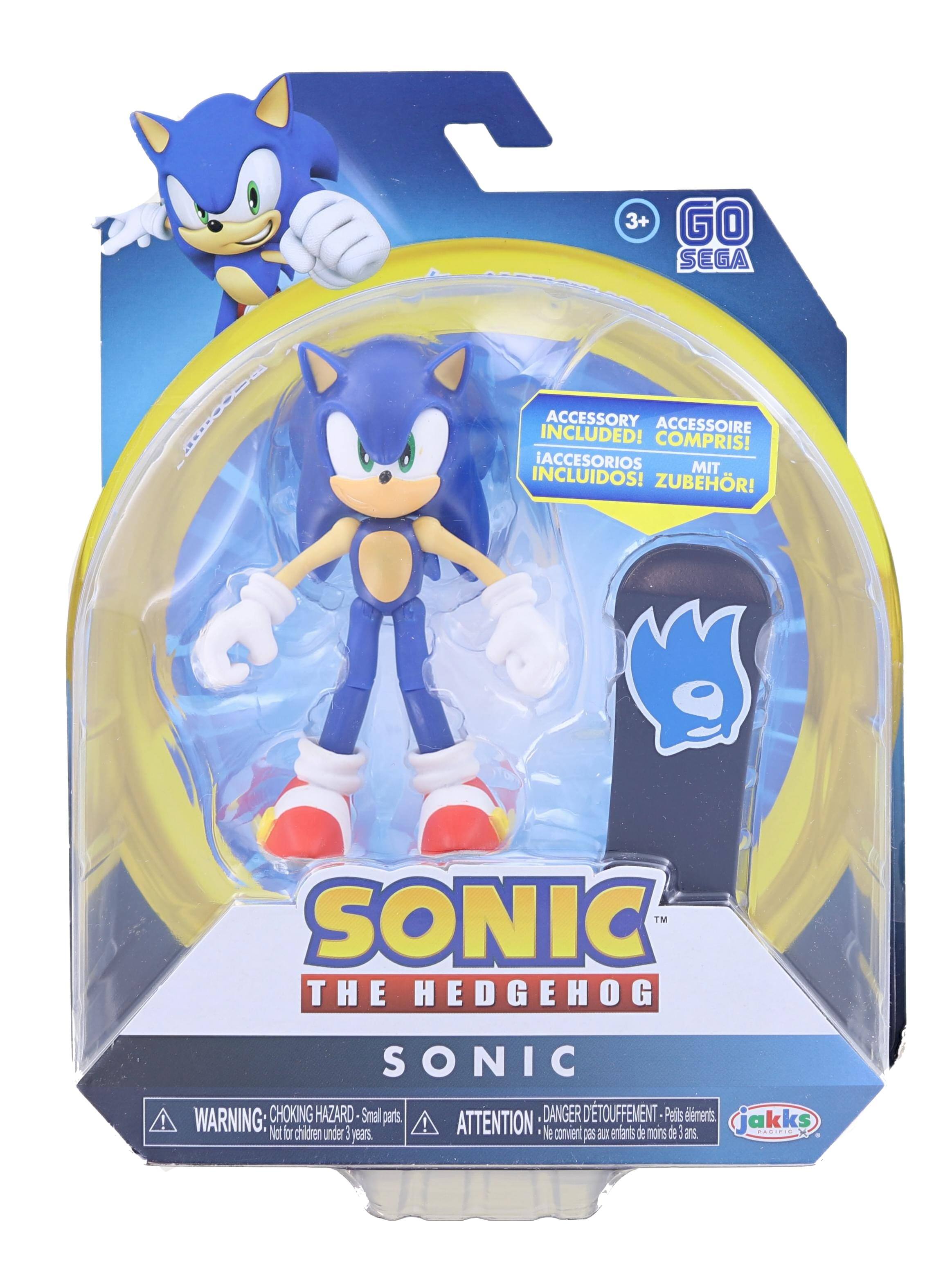 3+ GO SEGA

SONIC THE HEDGEHOG

ACCESSORY INCLUDED! ACCESSOIRE COMPRIS! ACCESORIOS INCLUIDOS! ZUBEHR!

WARNING: CHOKING HAZARD - Small parts. Not for children under 3 years.

ATTENTION: DANGER D'ETOUFFEMENT - Petits éléments. Ne convient pas aux enfants de moins de 3 ans.

JAKKS PACIFICS