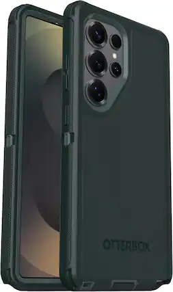 Front. OtterBox - OtterBox - Defender Series Pro Hard Shell for Galaxy S25 Ultra - Shadow Moss (Green).