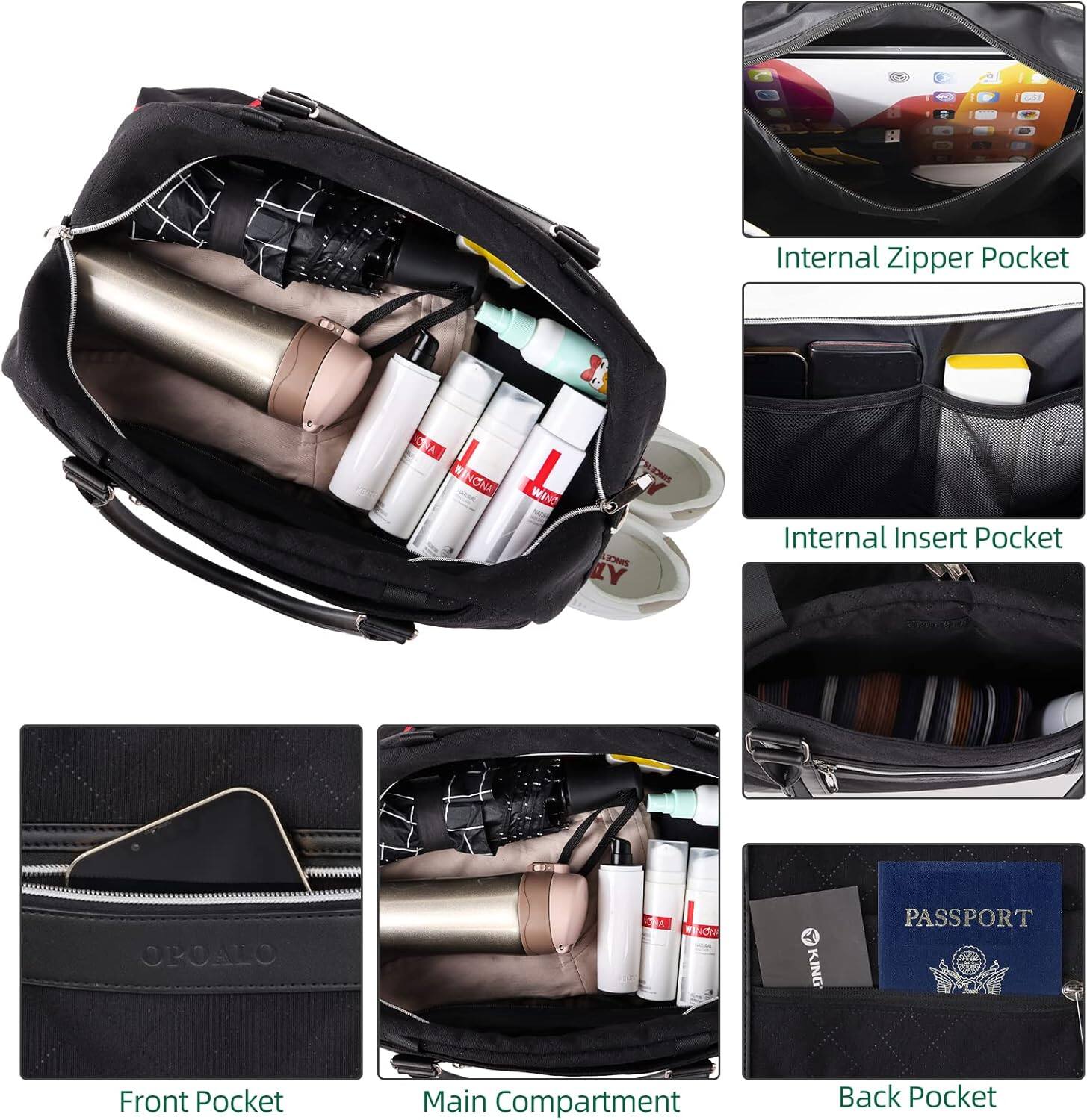 - Internal Zipper Pocket
- Internal Insert Pocket
- Front Pocket
- Main Compartment
- Back Pocket