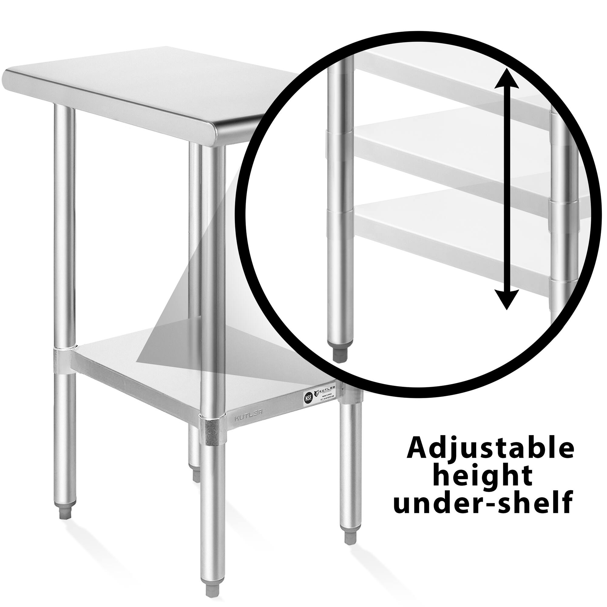 KUTLER  
KST Adjustable height under-shelf