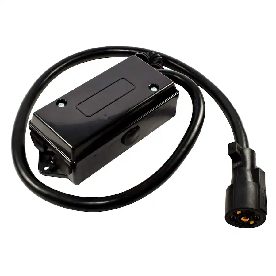 HQRP 7 Way Trailer Plug Wiring Harness w Junction Box 4 ft Cable for RV ...