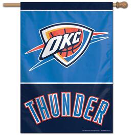 WinCraft - Oklahoma City Thunder 28" x 40" Single-Sided Vertical Banner - Multicolor