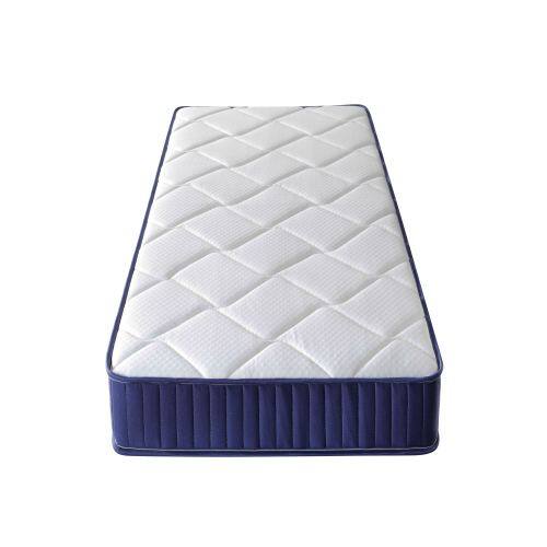 Alt View 1. GOODSILO - 6 Inch Hybrid Twin Mattress with Foam and Pocket Springs for Guest Rooms and Kids Bedrooms - White+Blue.