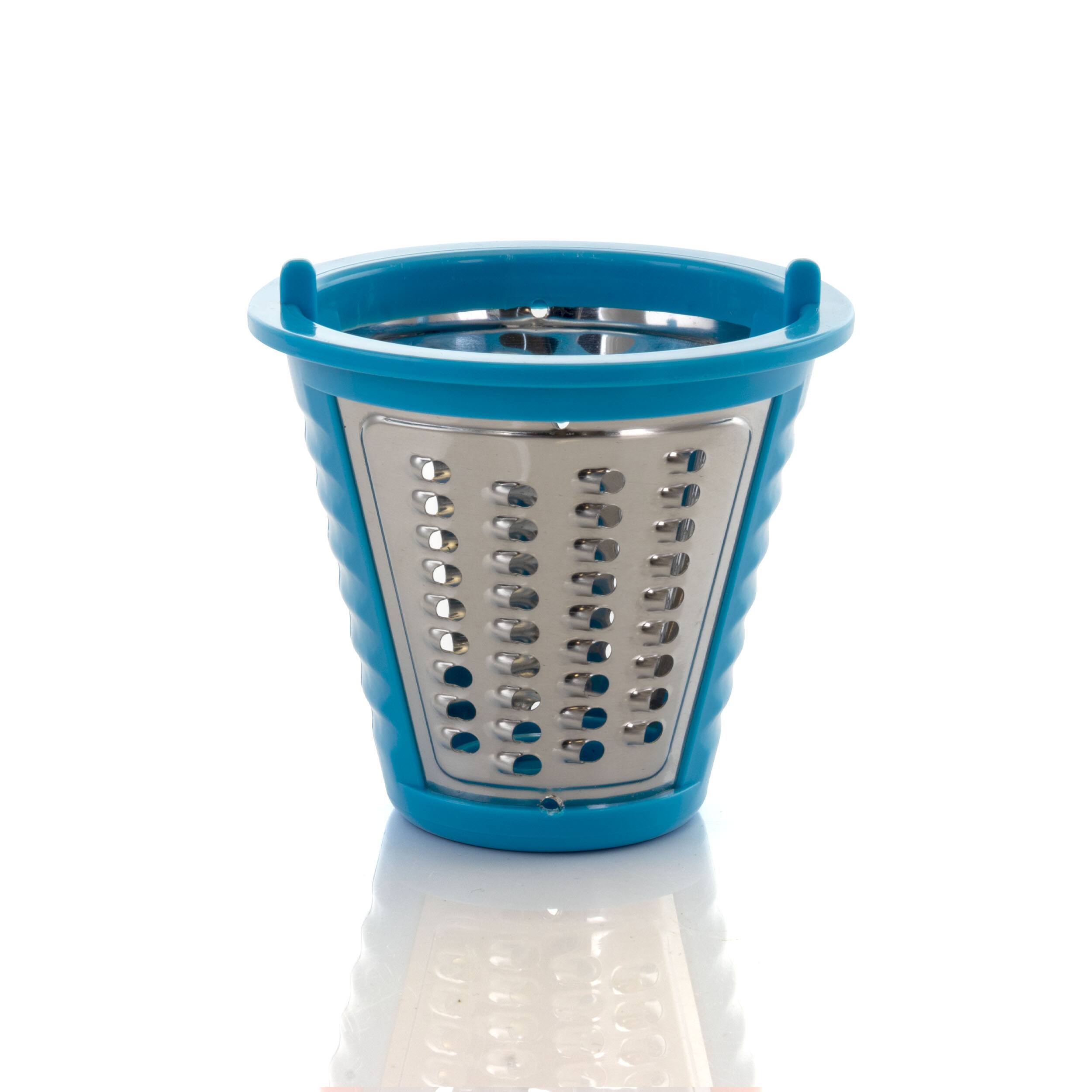 Alt View 8. MegaChef - Megachef 4 in 1 Stainless Steel Electric Salad Maker with One-Touch Control and Attachments - Silver.