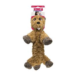 KONG - Low Stuff Flopzie Beaver Dog Toy Dog Toy in Medium - Brown