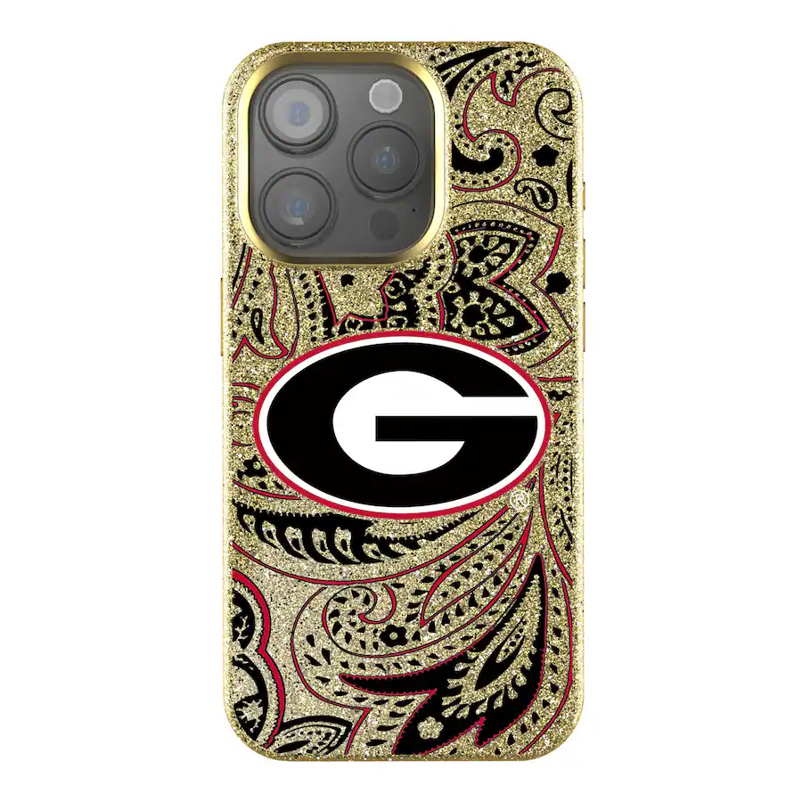 Keyscaper NCAA Georgia Bulldogs Paisley Bling iPhone Case 16 Pro Gold 202134180 - Best Buy
