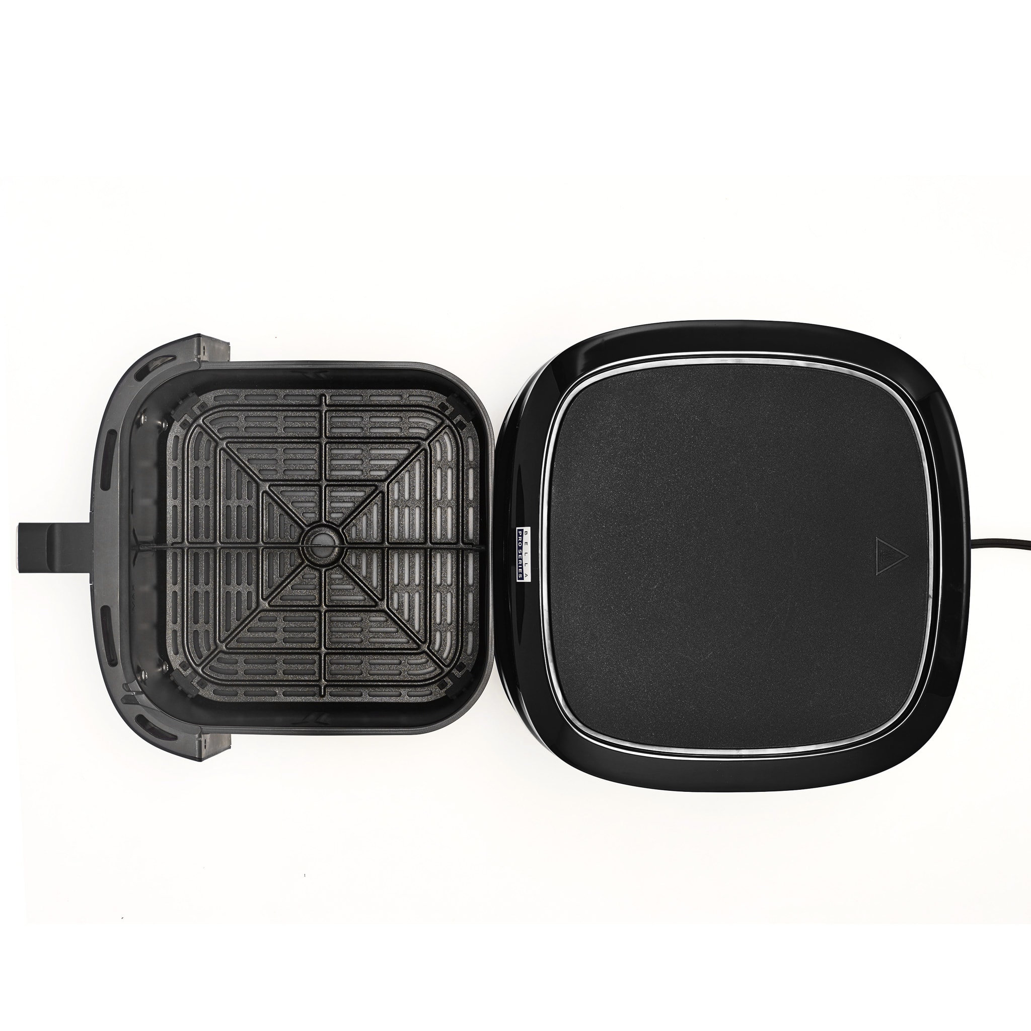 Alt View Zoom 1. bella PRO - 8-qt. Digital Air Fryer with Divided Basket - Black.