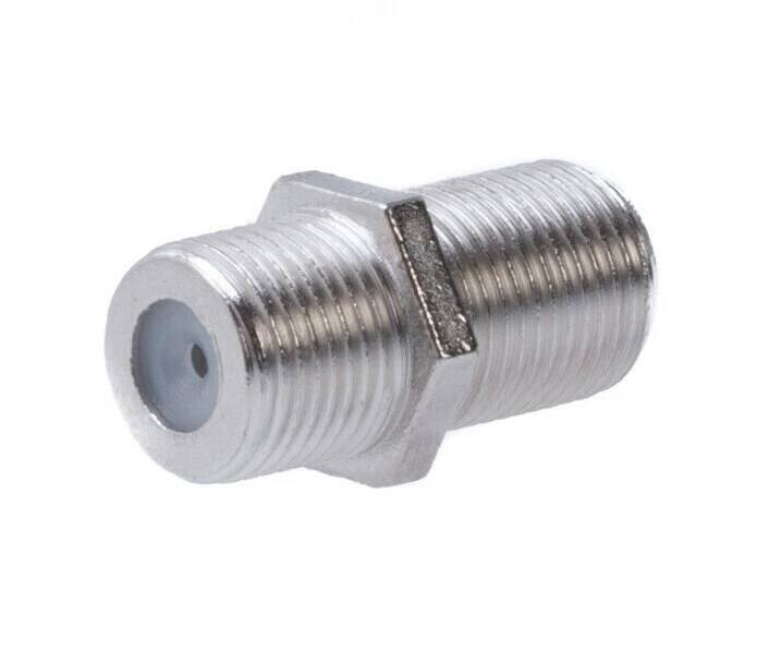 Angle. Cables Direct Online - RG6/RG59 F-Type Female to Female Coaxial Coupler Adapter F81 Barrel Connector for Coax Cable, 1GHz Signal - Silver.