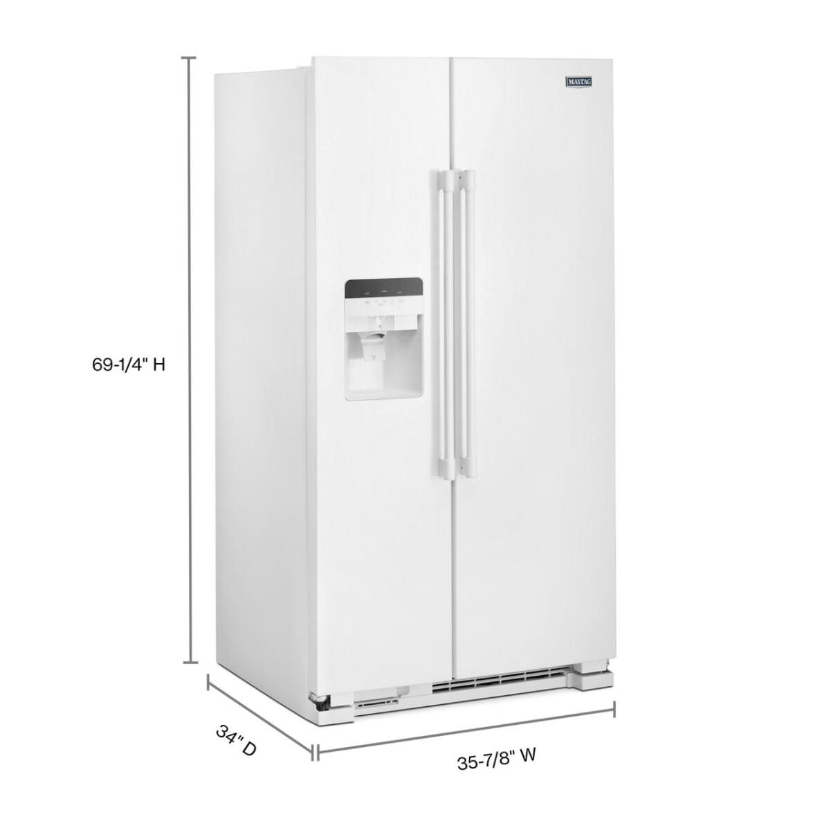 MAEAL  
69-1/4" H  
34" D  
35-7/8" W