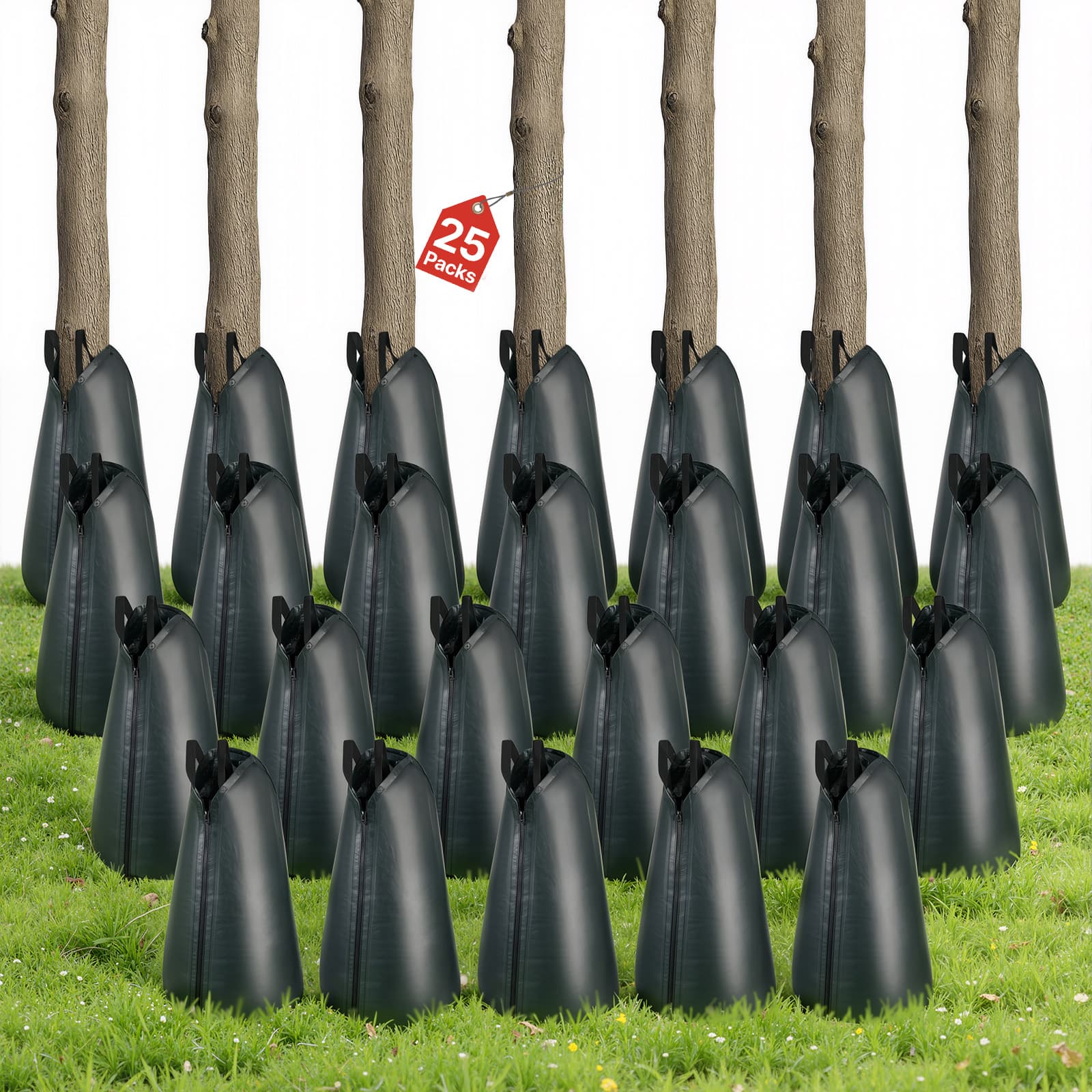 VEVOR - 20 Gallon Tree Watering Bags, 25 Pack 3-4 Hours Slow Release Gator Bags for Trees,Heavy Duty PE Tree Drip Irrigation Bag - Dark Green price history on PriceWatchPro