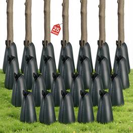 VEVOR - 20 Gallon Tree Watering Bags, 25 Pack 3-4 Hours Slow Release Gator Bags for Trees,Heavy Duty PE Tree Drip Irrigation Bag - Dark Green
