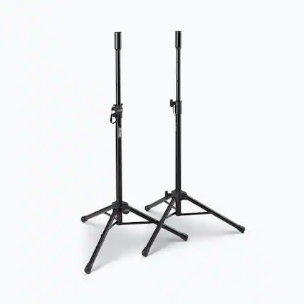 Front. On Stage Stands - On-Stage Speaker Stand, Aluminum (SSP7000) - Black.