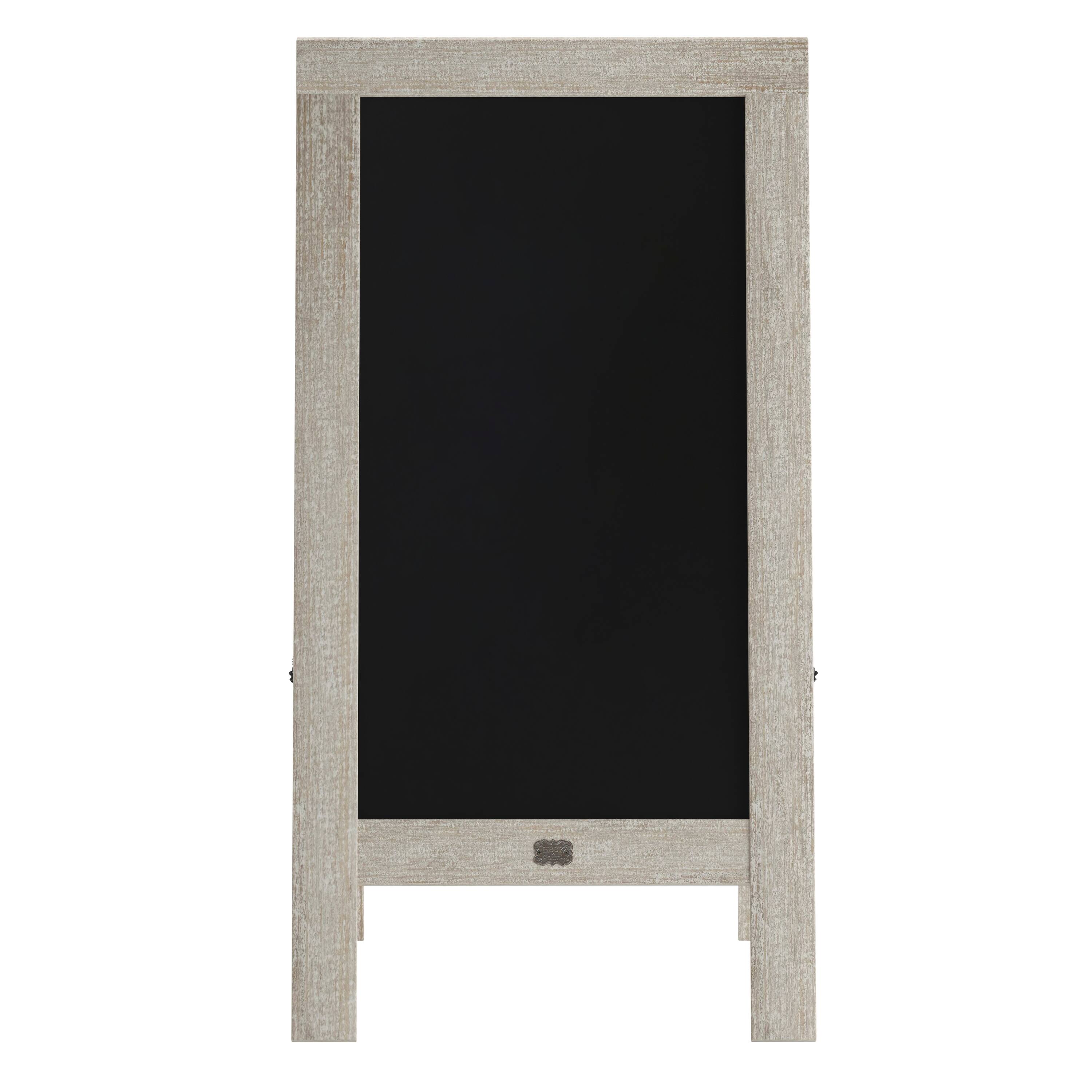 Alt View 7. Emma + Oliver - Double-Sided Chalkboard Set with Chalk Markers, Stencils & Magnets - Weathered Brown.