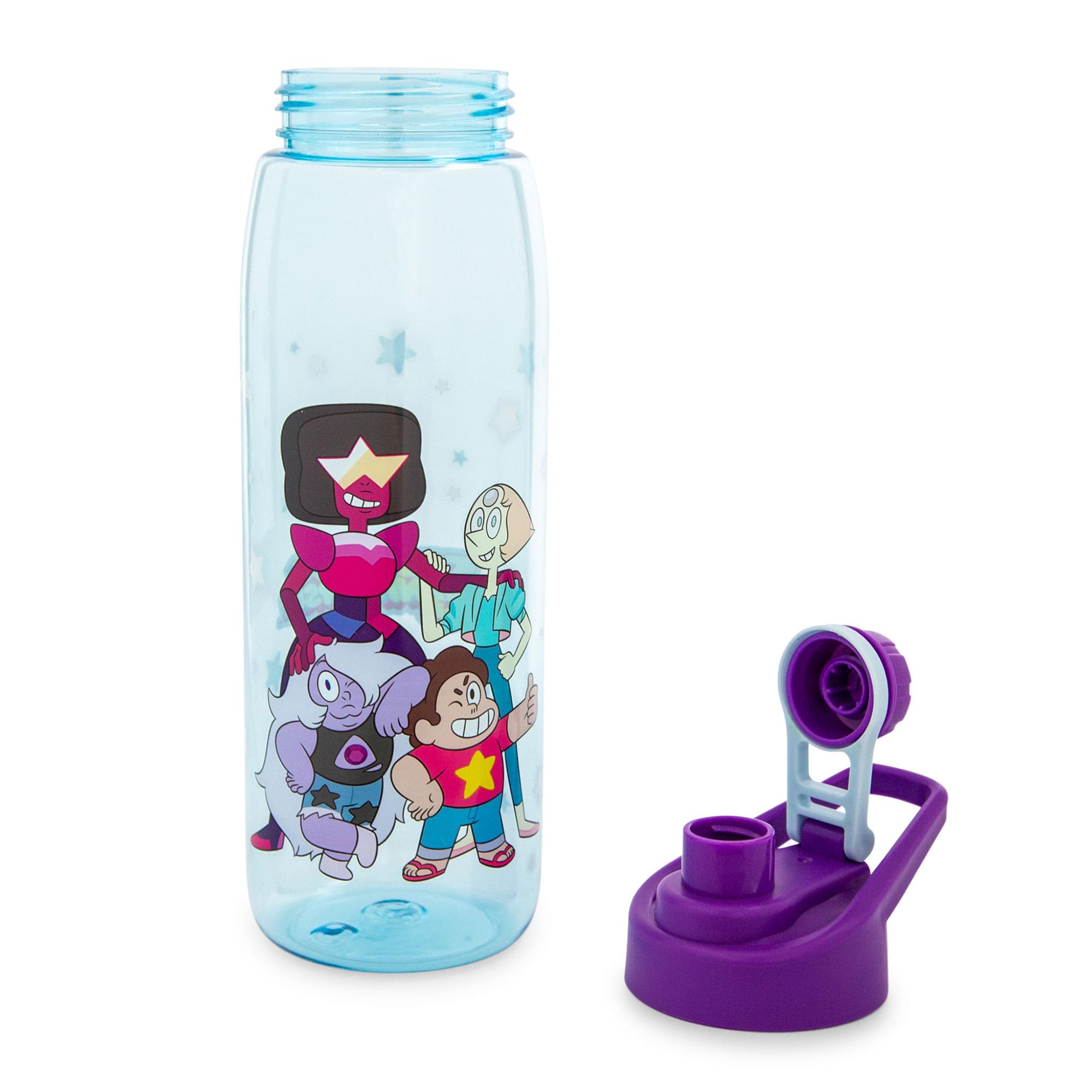 Alt View 10. Silver Buffalo - Steven Universe Characters Water Bottle With Screw-Top Lid | Holds 28 Ounces - Blue.