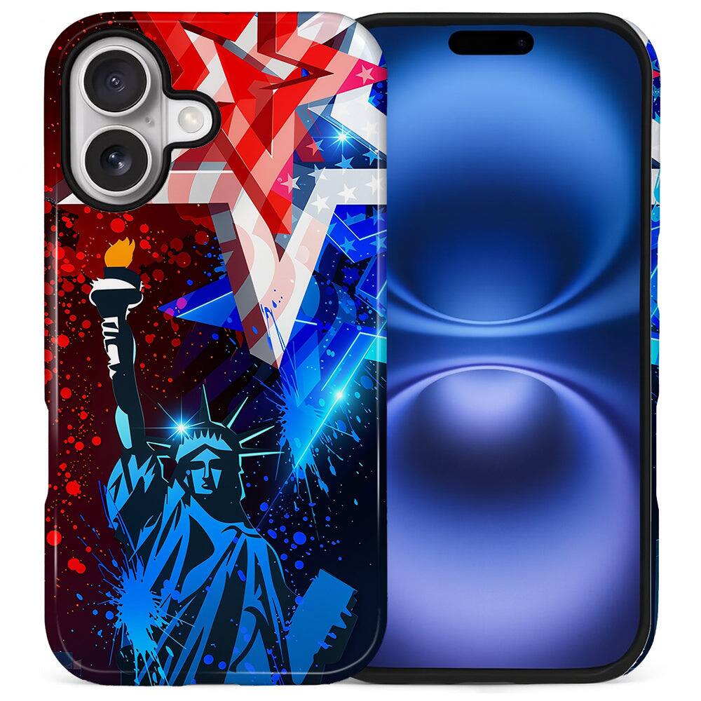 BUBM - Smartphone Case for iPhone - 2-Layer Durable Smartphone Protection Case - Liberty After Dark - Liberty After Dark for iPhone 17