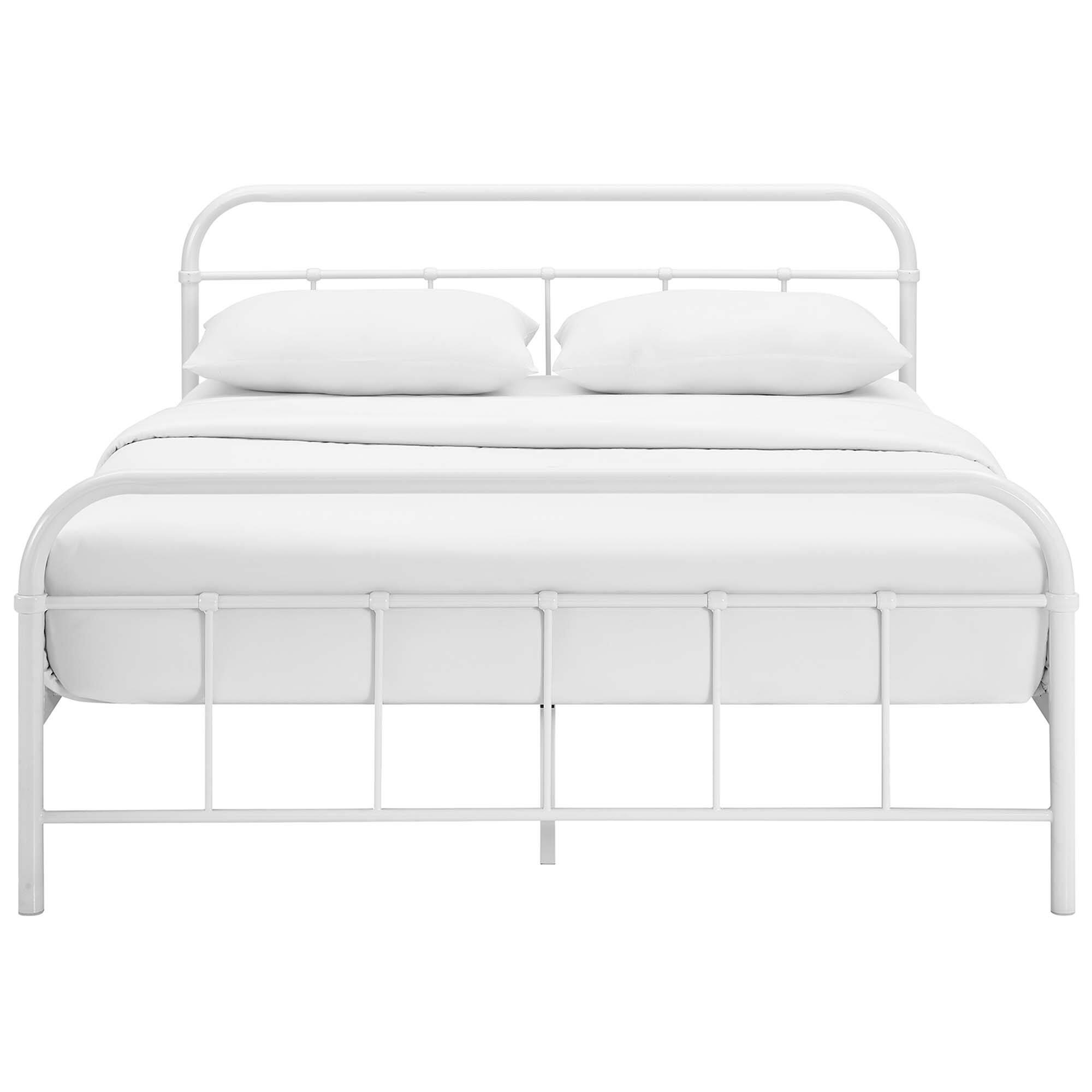 Alt View 2. Modway - Linnea Fabric Queen Bed - Gray.