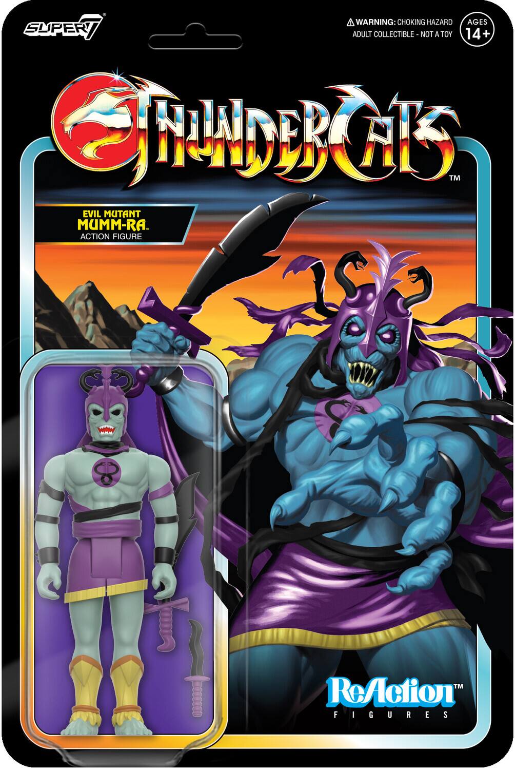 Super7 - Thundercats - Reaction Figures Wv6 - Mumm-Ra (Evil Mutant) - Collectibles
