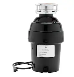 GE - DISPOSALL 1 HP Disposer - Black - Front_Zoom
