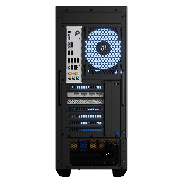 Left. MAINGEAR - Classic MG-1 | Diamond Gaming Desktop - AMD Radeon RX 9070 XT - AMD Ryzen 7 7800X3D - 32GB DDR5 - 2TB SSD Storage - RGB - Black.