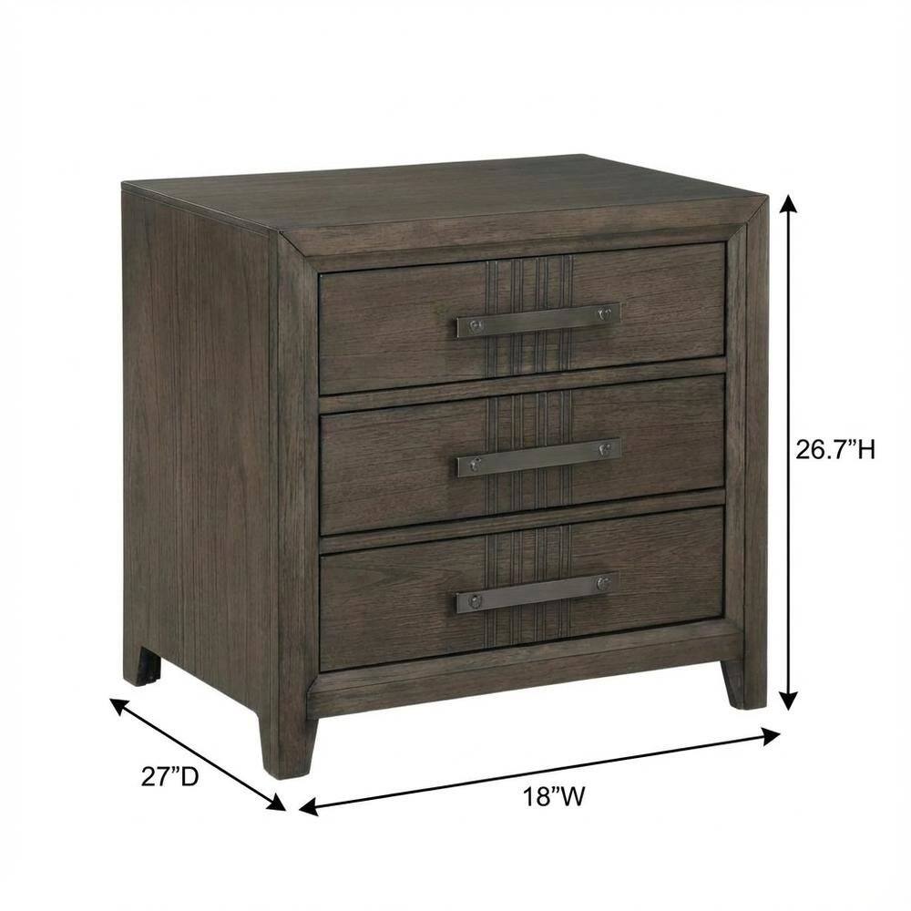 FurniFact - Nightstand with Distressed Finish and Ball Ing Drawer Glides - Walnut price history on PriceWatchPro
