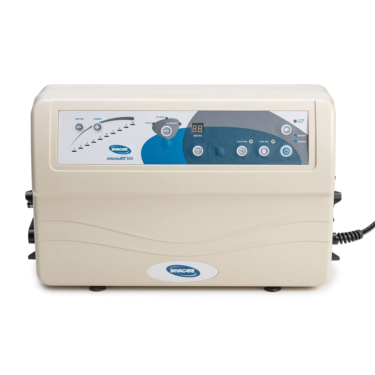 Invacare - MicroAIR MA800P Alternating Pressure Low Air Loss Pump for Medical Beds - White