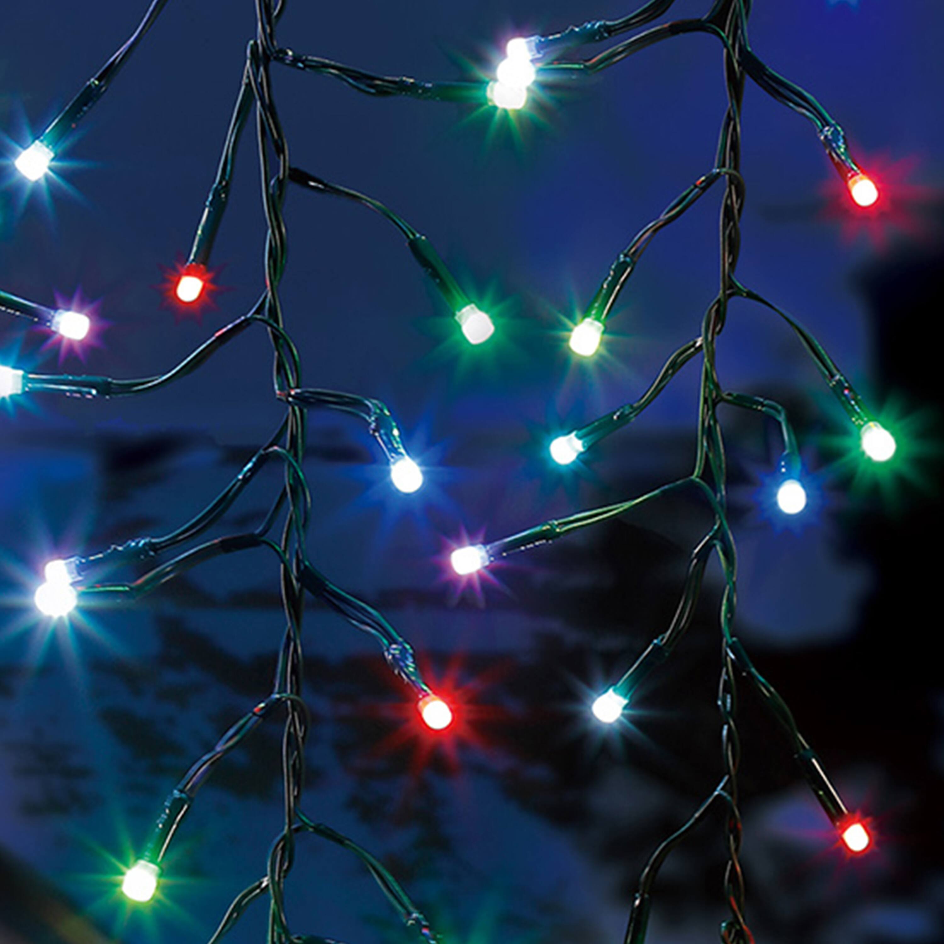 Alt View 3. Home Heritage - Home Heritage Luminations 6.5 Ft RGB LED Indoor/Outdoor String Lights, 40 Count - Multicolor.