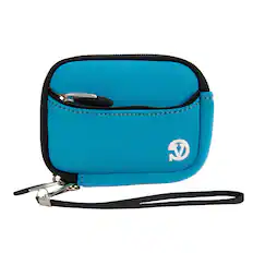 Front. Kitcheniva - Small Neoprene Camera Sleeve Pouch Case For Sony WX350 W800 W830 - Sky Blue.