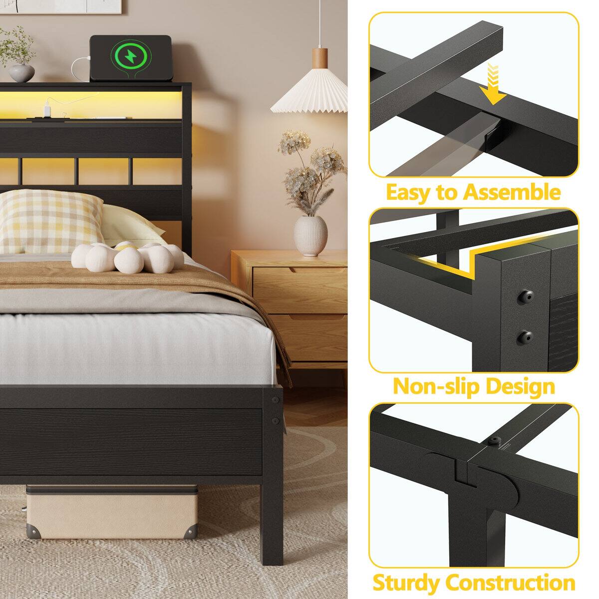 Easy to Assemble  
Non-slip Design  
Sturdy Construction