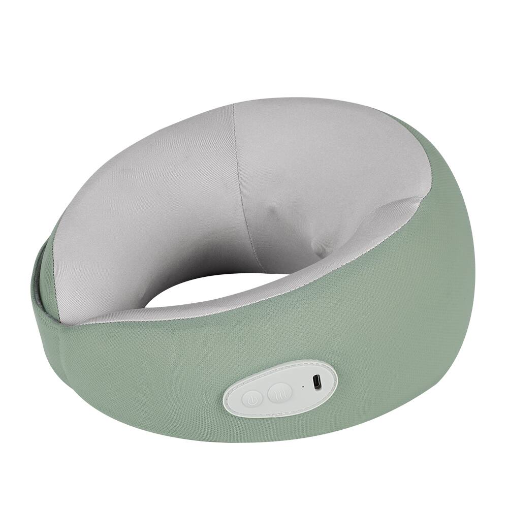 Front. Cluzine - U-Shaped Electric Massage Pillow Heating Kneading Design for Neck & Body Daily Care.
