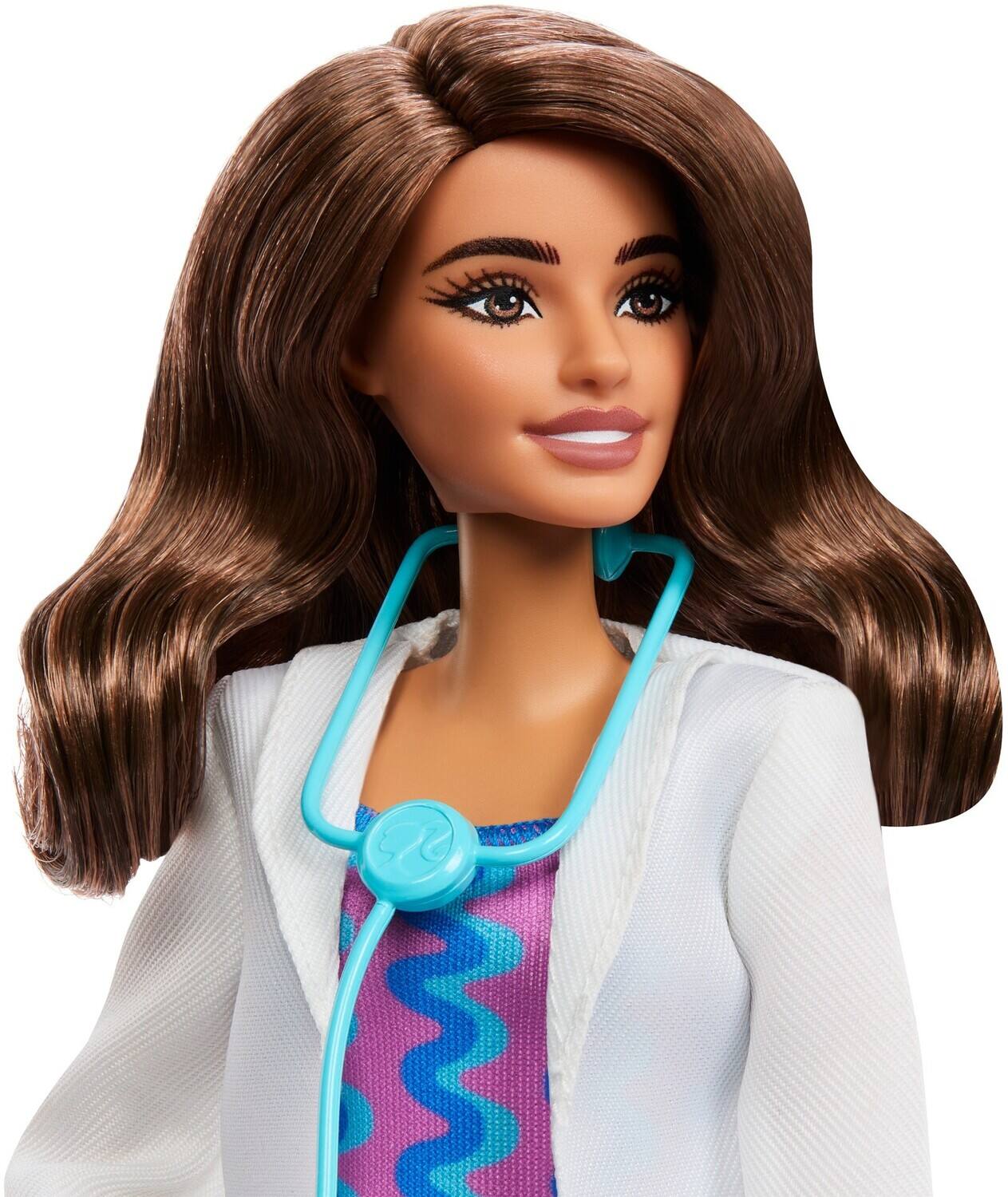 Alt View 2. Mattel - Barbie Careers Doctor Doll & Accessory, Brunette   - COLLECTIBLES - Multicolor.