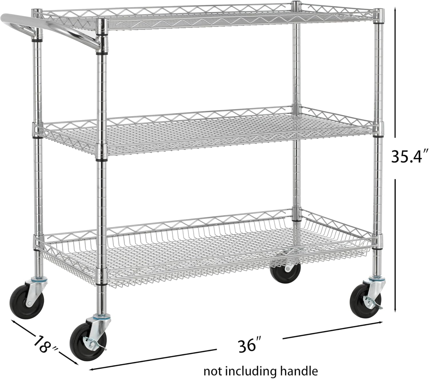 35.4"  
18"  
36" not including handle