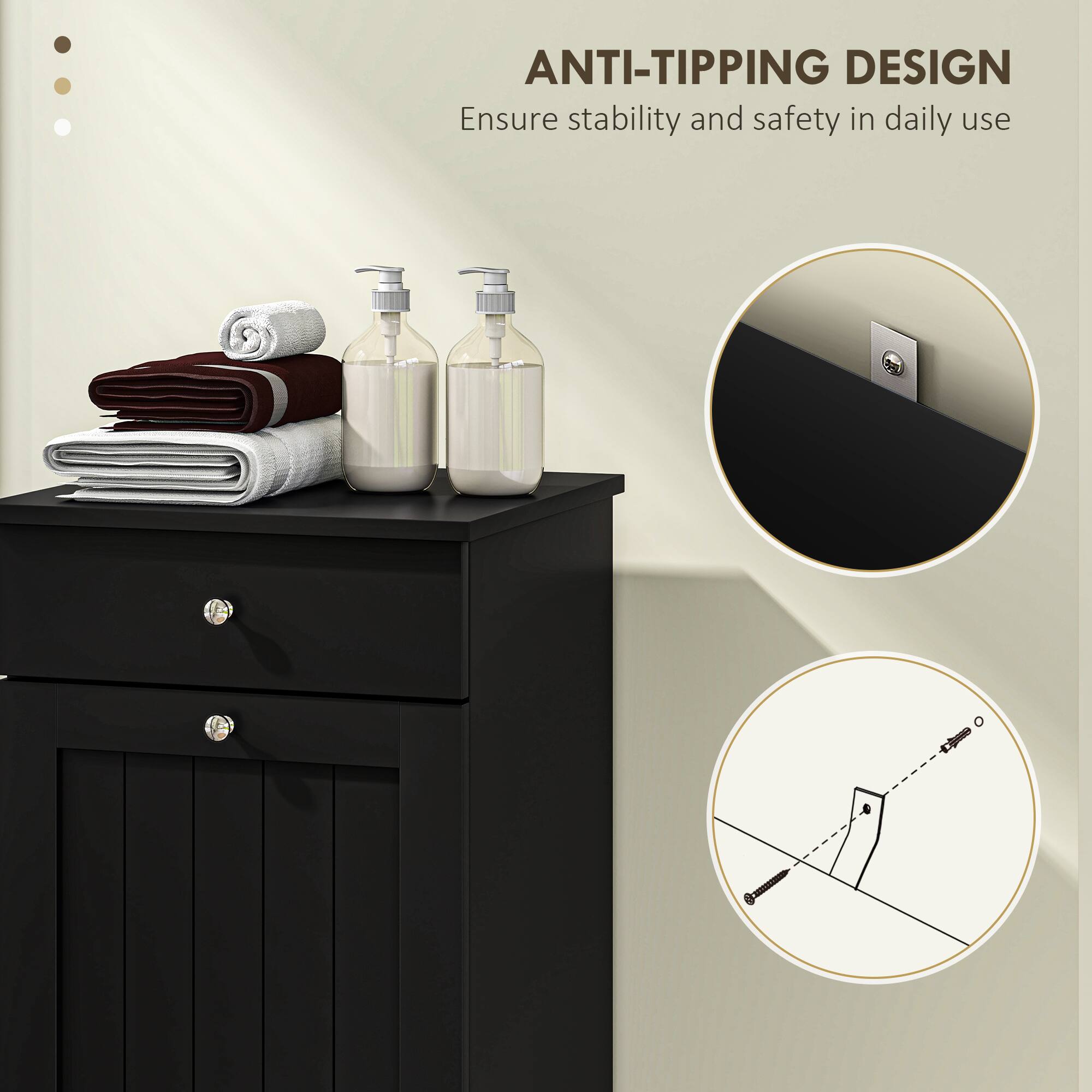 ANTI-TIPPING DESIGN  
Ensure stability and safety in daily use