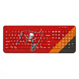 Keyscaper - Tampa Bay Buccaneers Diagonal Stripe Wireless Keyboard - Multicolor
