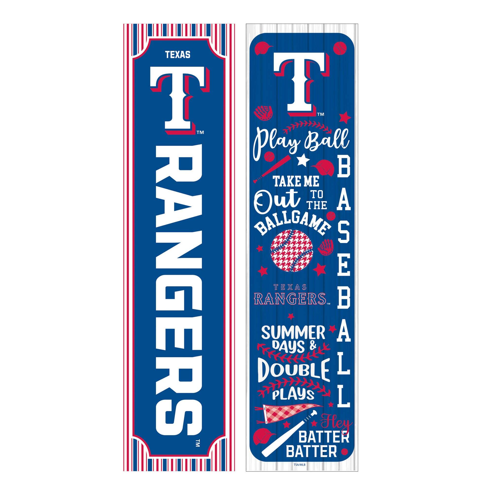 Texas Rangers 47" Double-Sided Spring Seasonal Porch Leaner Sign