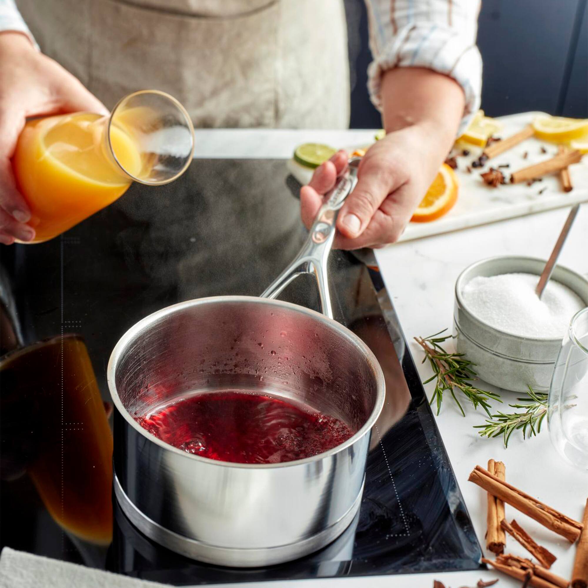 Alt View 1. Demeyere - Demeyere Atlantis Proline 7 1.6-qt Stainless Steel Saucepan - Stainless Steel.