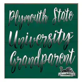 Jardine - Plymouth State Panthers 10" x 10" Grandparent Plaque - Green