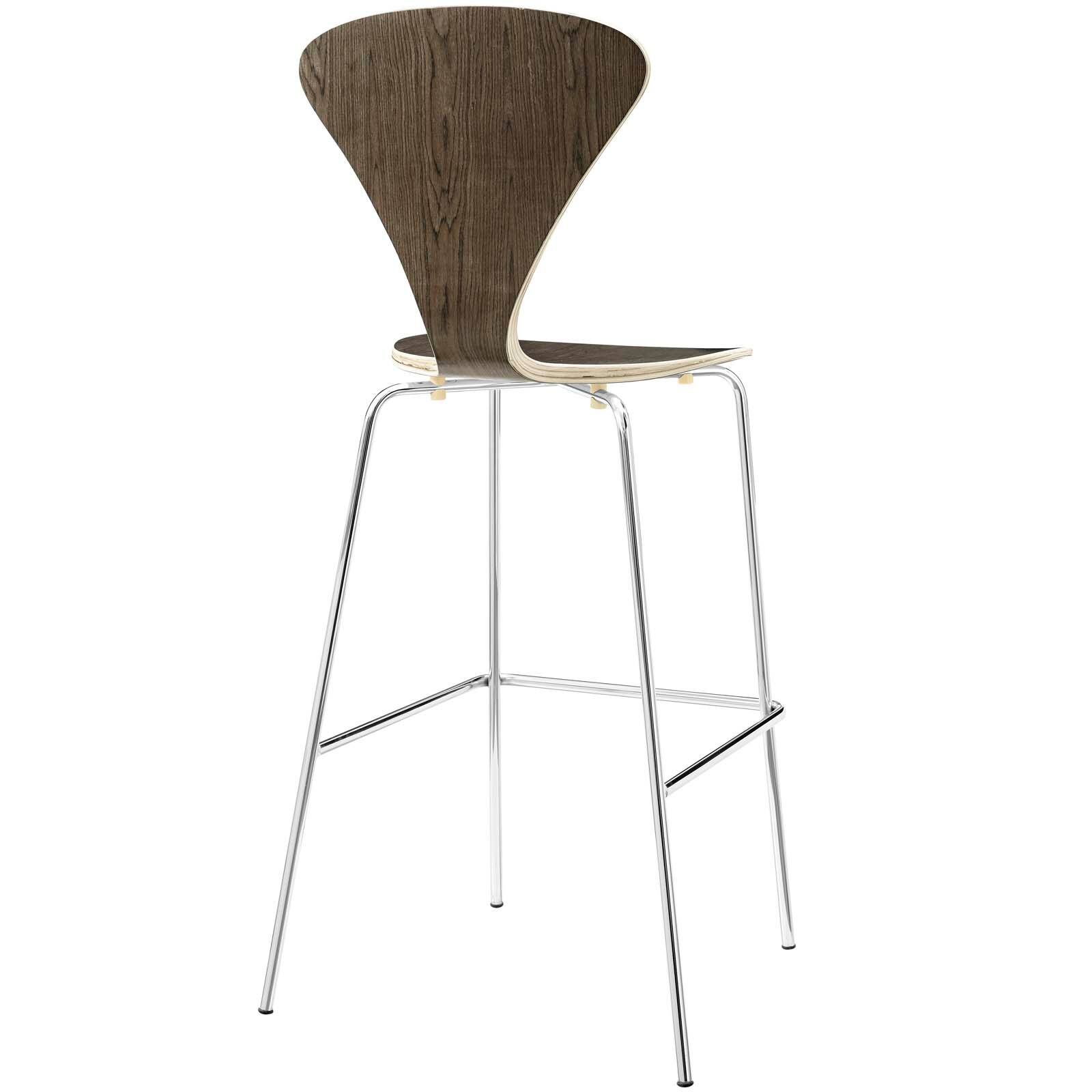 Back. Modway - Passage Dining Bar Stool by Modway - Walnut.