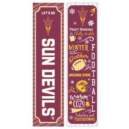 Evergreen Enterprises - Arizona State Sun Devils 47" Double Sided Winter Leaner Fan Sign - Multicolor