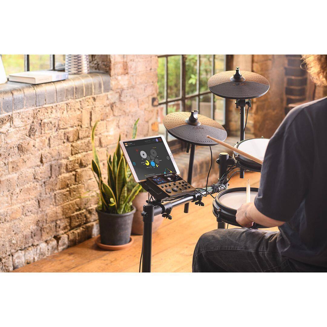 Back. Alesis - Alesis Nitro Max Kit Electronic Drum Set with Quiet Mesh Pads Bundle.