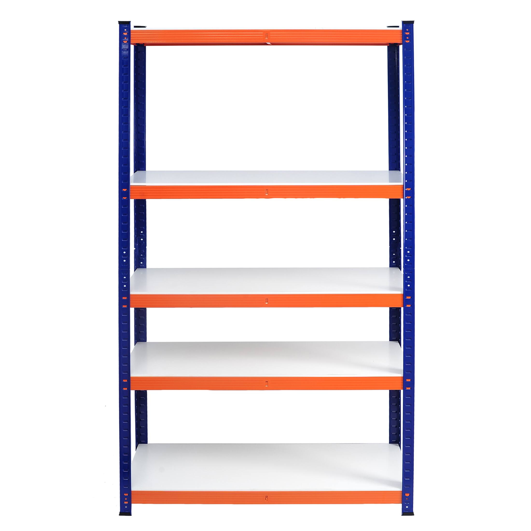 Front. Lirago - 5-Tier Metal Storage Shelves for Garage Utility Storage Shelves ( 70.8-in H x 35.4-in W x 15.7-in D ) - Blue.