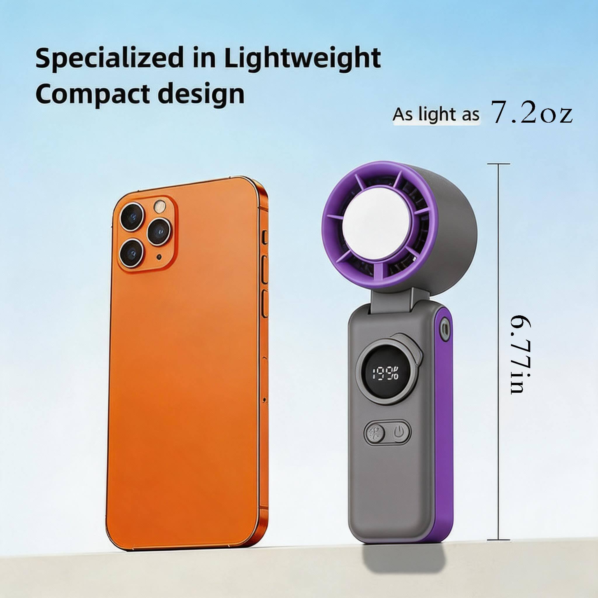 Specialized in Lightweight Compact design  
As light as 7.2oz  
6.77in