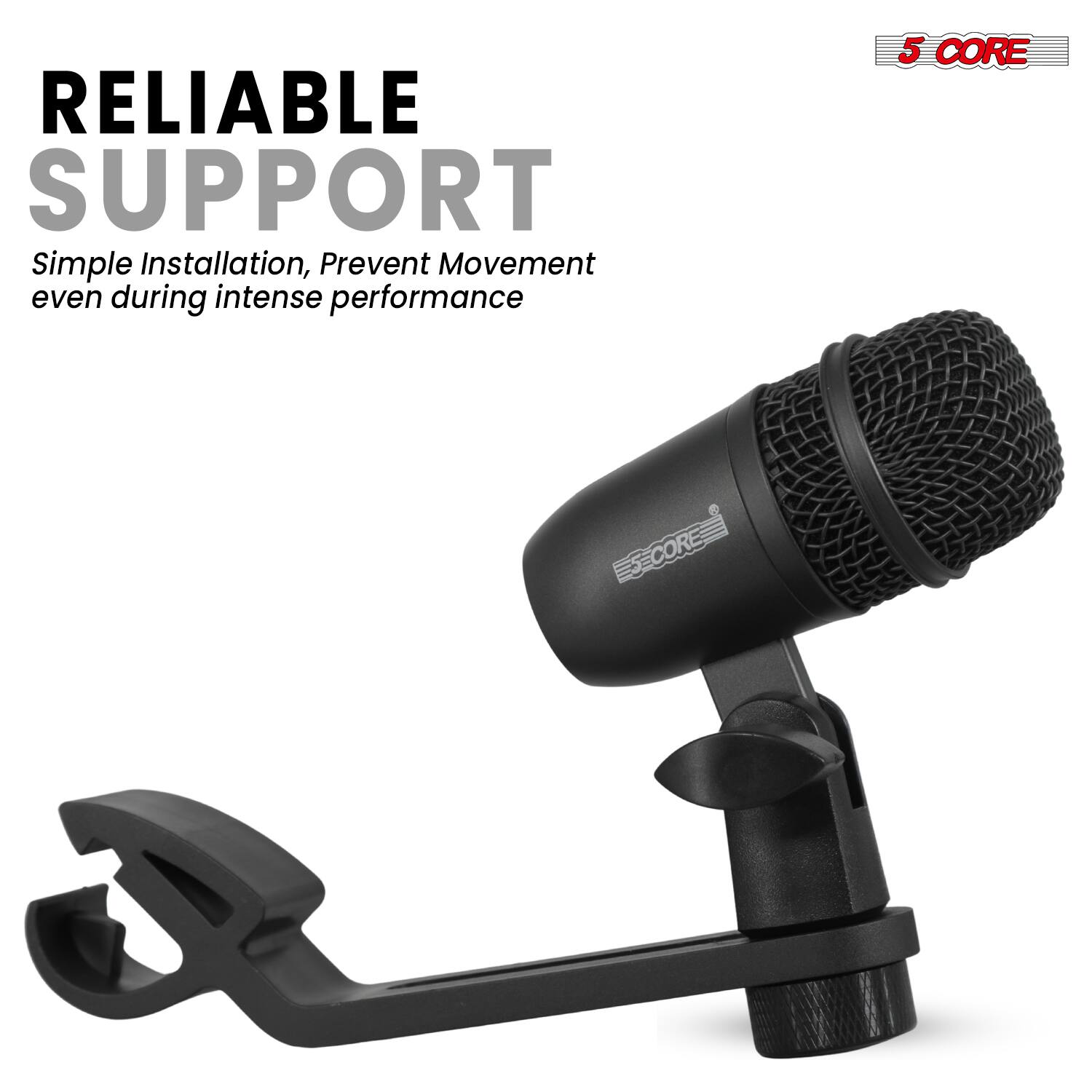 RELIABLE SUPPORT  
Simple Installation, Prevent Movement even during intense performance  

5 CORE