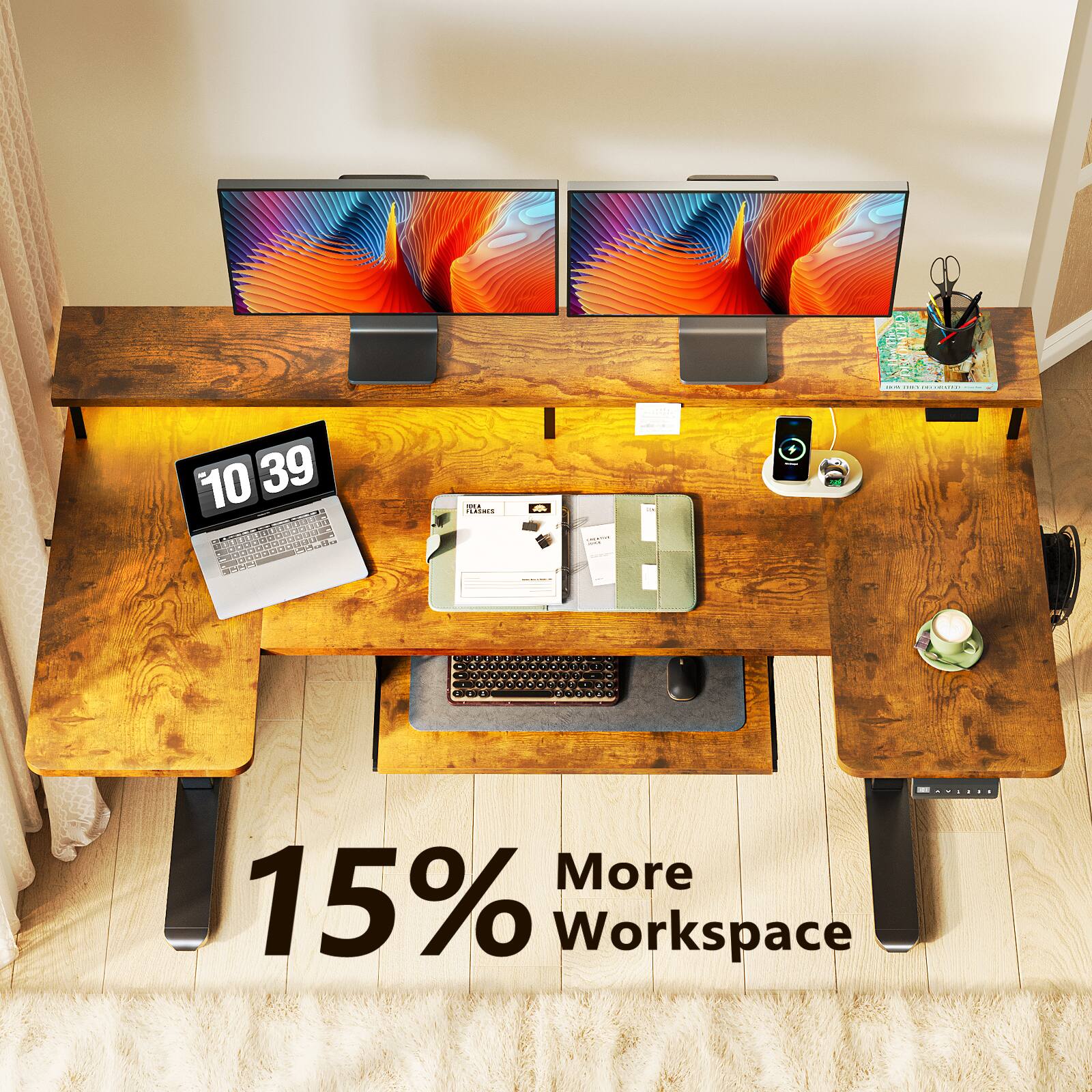 10:39

15% More Workspace