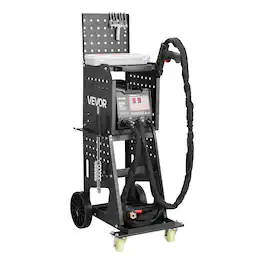 VEVOR - Stud Welder Dent Repair Kit & Welding Cart, 3KW Spot Welder with 2 Welding Guns and 7 Modes, 110V Auto Body Spot Welding - Black