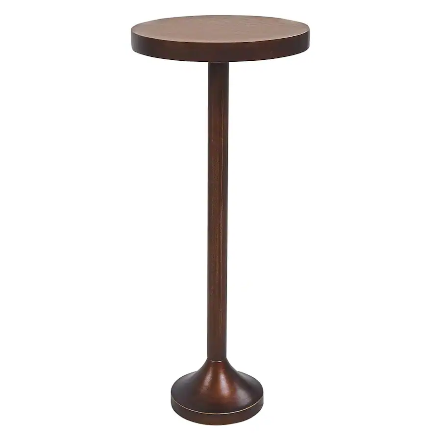 Psd Round Table COZAYH Small Pedestal Round End Table, Living Room Furniture Light ...
