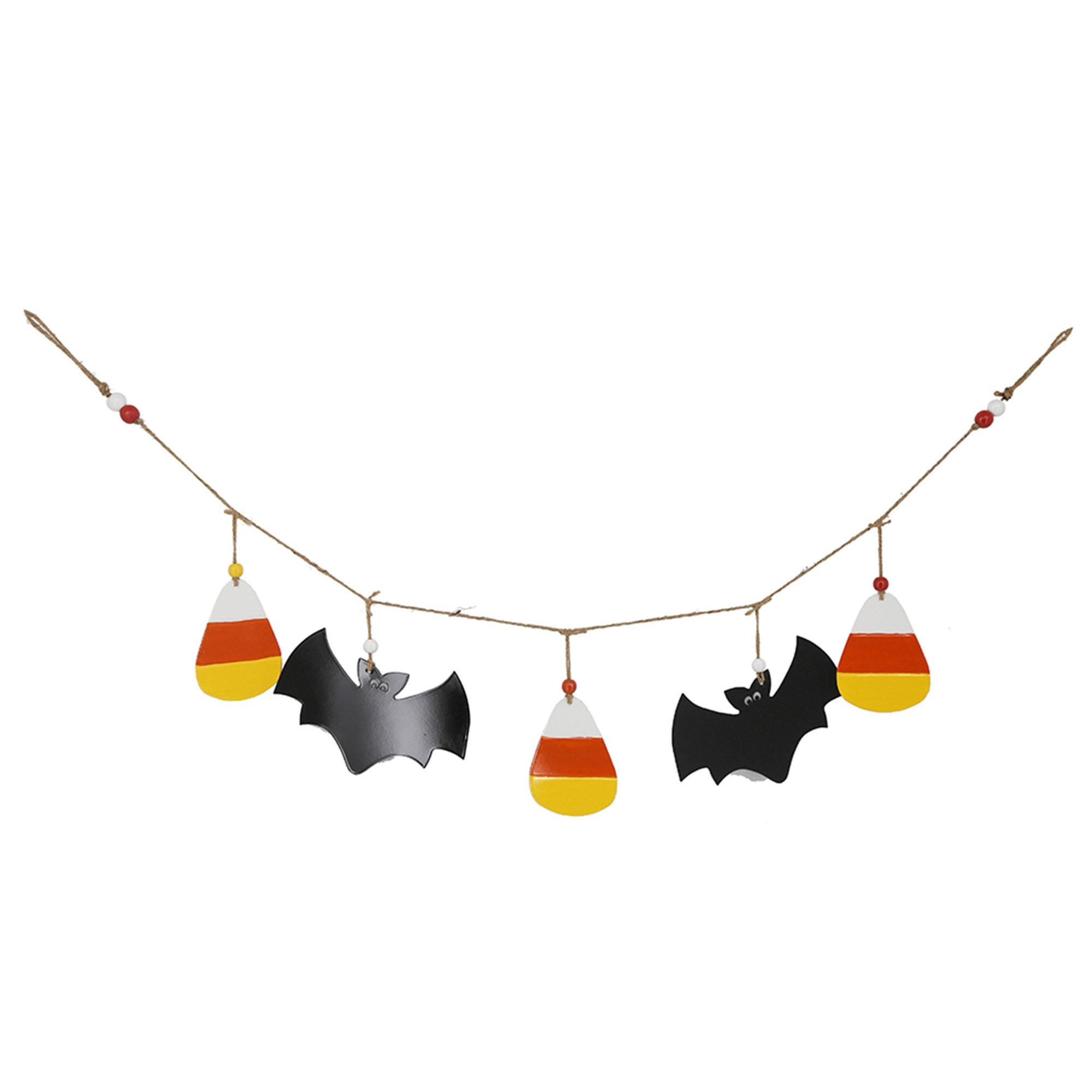 Alt View 4. Boyel Living - Set of 2 Halloween Garland with Bat Design for Wall and Mantle Decor - Black,Orange Multi.