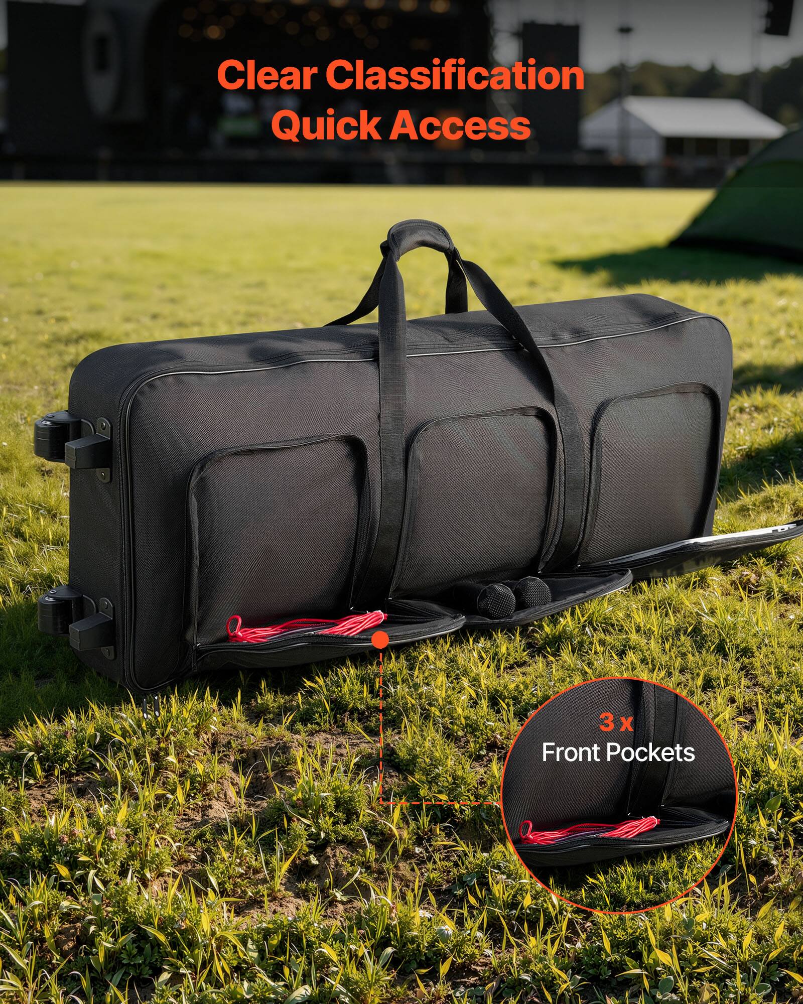 Clear Classification Quick Access  
3 x Front Pockets